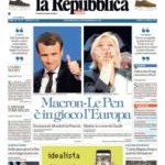 prime pagine la repubblica