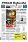 prime pagine corriere della sera