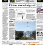 prime pagine corriere della sera