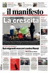 prime pagine il manifesto