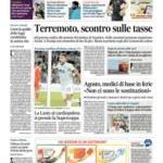 prime pagine il messaggero