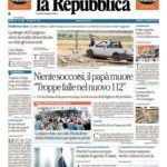 prime pagine la repubblica