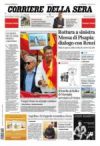prime pagine corriere della sera