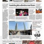 prime pagine corriere della sera