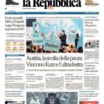 prime pagine la repubblica