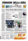 prime pagine corriere della sera