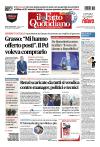 prime pagine il fatto quotidiano