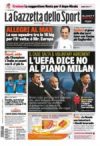 Prime pagine La Gazzetta dello Sport