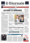 Prime pagine Il Giornale