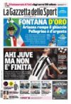 Prime pagine La Gazzetta dello Sport