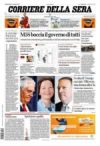 Prime pagine Corriere della Sera