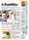 Prime pagine La Repubblica