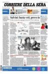 Prime pagina Corriere della Sera