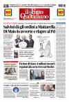 Prime pagine Fatto Quotidiano