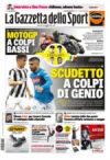 Prime pagina La Gazzetta dello Sport