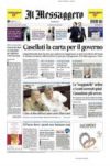 Prime pagine Il Messaggero