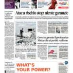 Prime pagine Il Messaggero