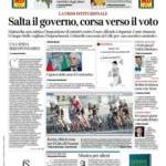 Prime pagine Corriere della Sera