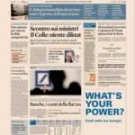 Prime pagine Sole 24 Ore