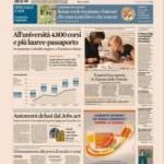 Prime pagine Sole 24 Ore