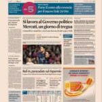 Prime pagine Sole 24 Ore