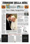 Prime pagine Corriere della Sera