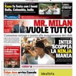 Prime pagine La Gazzetta dello Sport