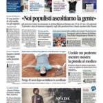 Prime pagine Il Messaggero