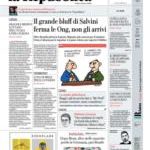 Prime pagine La Repubblica
