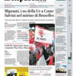 Prime pagine La Repubblica