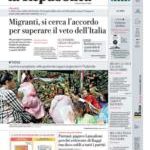 Prime pagine La Repubblica