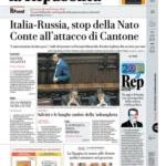 Prime pagine La Repubblica