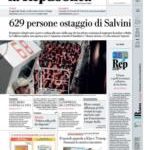 Prime pagine La Repubblica