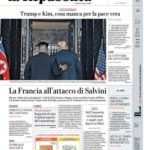 Prime pagine La Repubblica