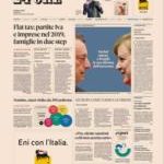 Prime pagine Sole 24 Ore