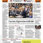 Prime pagine Corriere della Sera