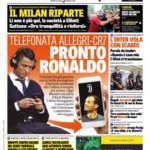 Prime pagine La Gazzetta dello Sport