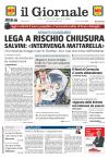 Prime pagine Il Giornale