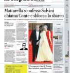 Prime pagine La Repubblica