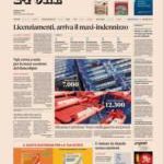 Prime pagine Sole 24 Ore